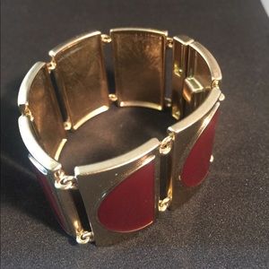 Enamel link bracelet